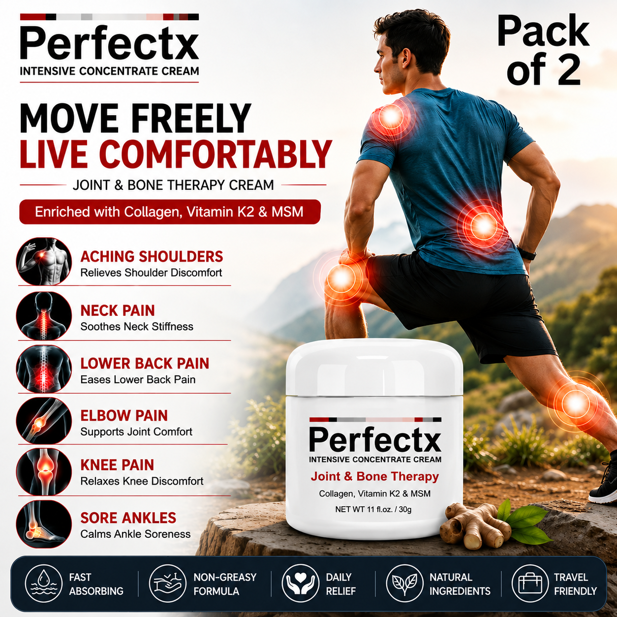 New Perfectx Bone Therapy Cream ( Pack Of 2 )